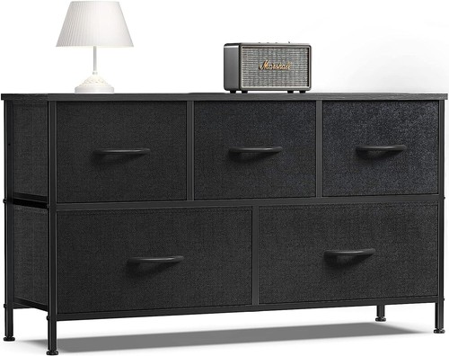 Black drawers dresser for - black,