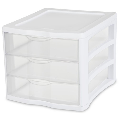 Clear plastic drawer storage - 3,